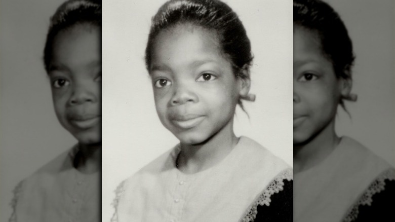 Oprah Winfrey as a child