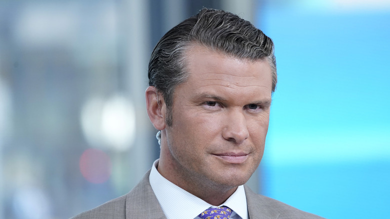 Pete Hegseth at Fox News studio in 2019