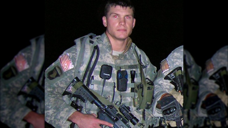 Pete Hegseth while serving in Afghanistan