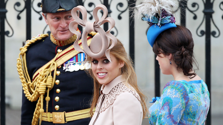 Princess Beatrice arrives at Prince William and Kate Middleton's wedding