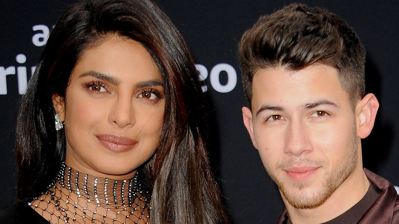 Priyanka Chopra and Nick Jonas posing together