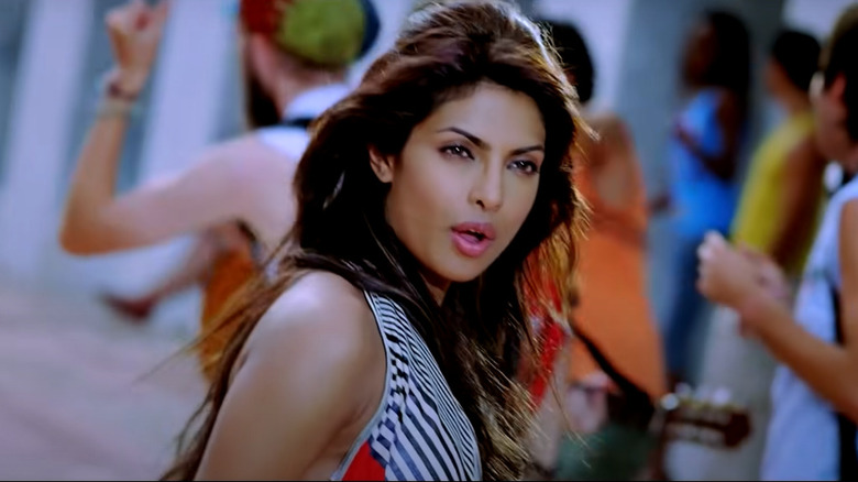 Priyanka Chopra performing a song