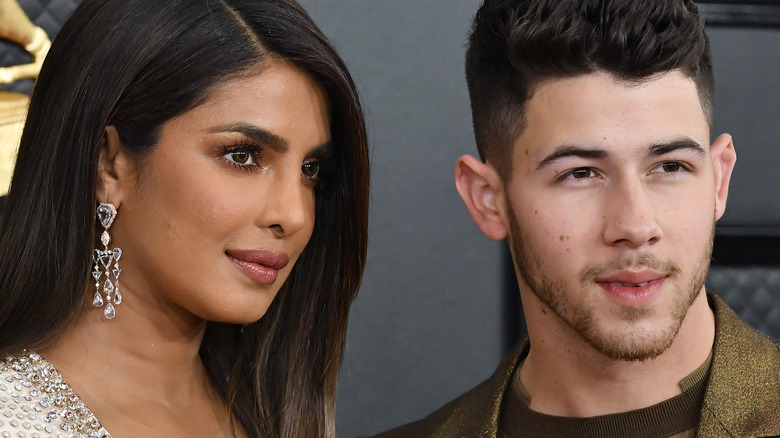 Priyanka Chopra and Nick Jonas posing together