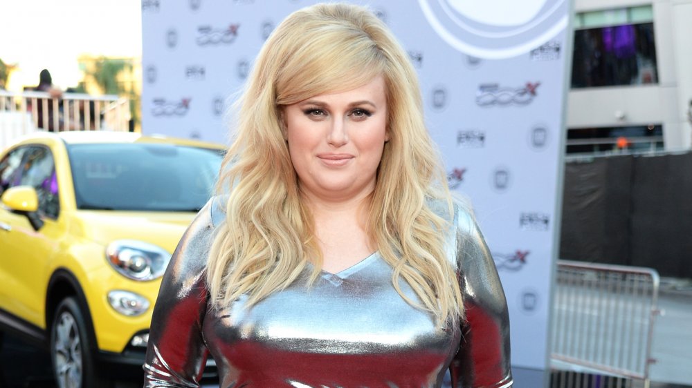 Rebel Wilson in a metallic dress 