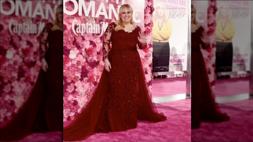 Rebel Wilson on the red carpet for the premiere of Isn't It Romantic