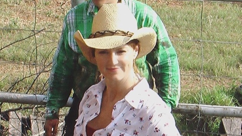 Ree Drummond wearing a cowboy hat