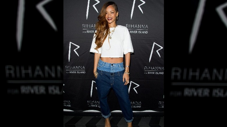 Rihanna at River Island event