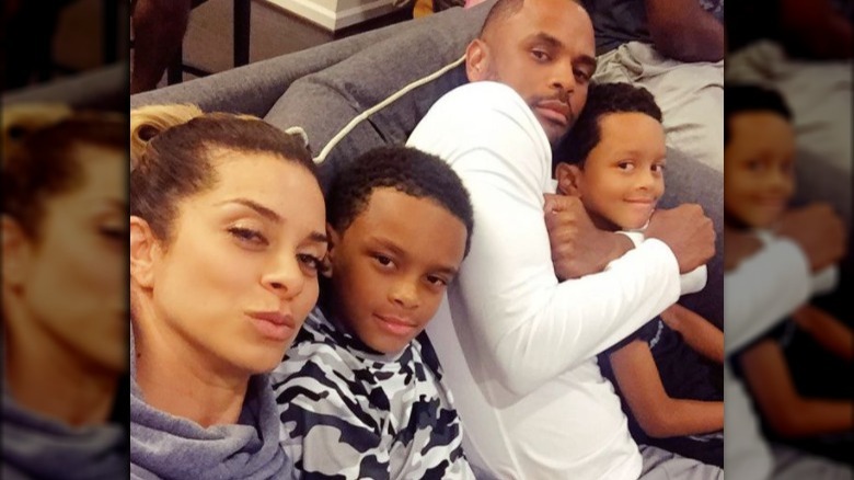 Robyn and Juan Dixon taking a selfie with their two sons, Corey and Carter.