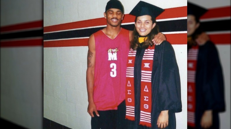 Robyn Dixon and Juan Dixon at Robyn graduation from University of Maryland in 2000.