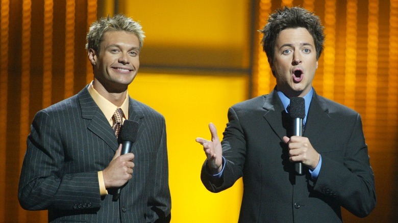 Ryan Seacrest and Brian Dunkleman hosting American Idol