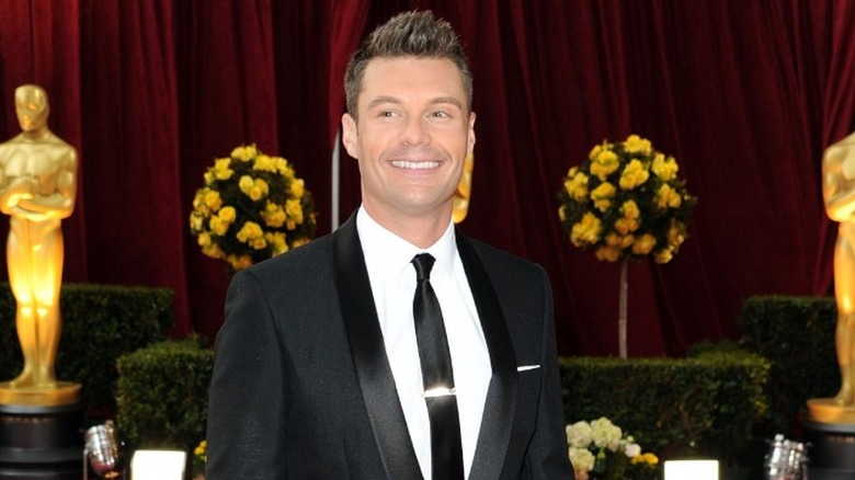 Ryan Seacrest in a Burberry tux at the Oscars