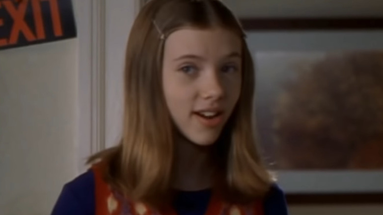 Scarlett Johansson reacts in Home Alone 3