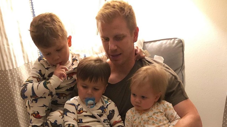 Sean Lowe with children Samuel, Isaiah, and Mia