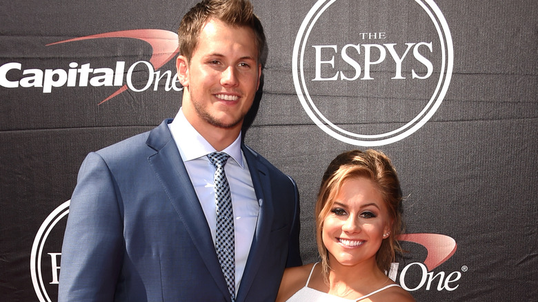 Andrew East and Shawn Johnson East smiling