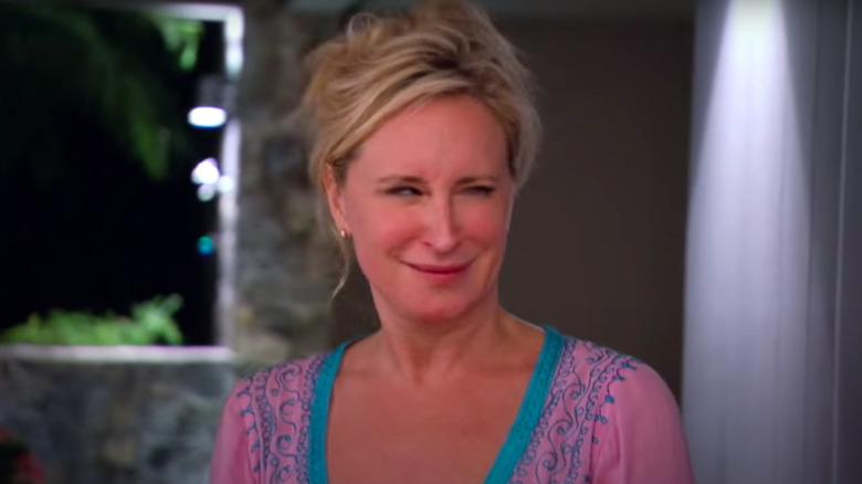 Sonja making skeptical smile in RHONY Season 5