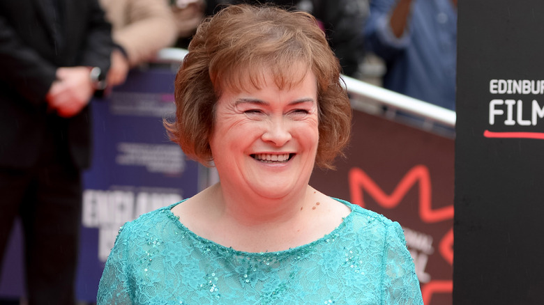 Susan Boyle smiling