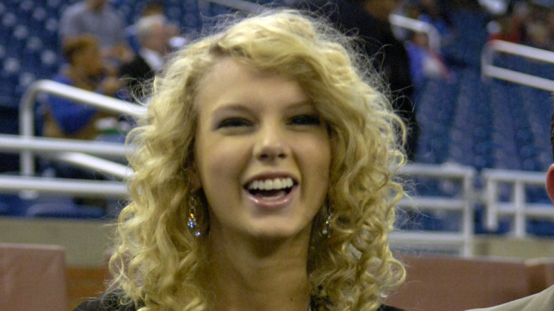 Taylor Swift at a baseball game