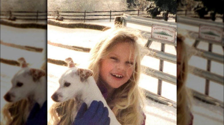 Taylor Swift holding a dog