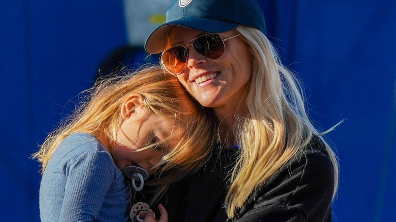 Elin Nordegren with her daughter