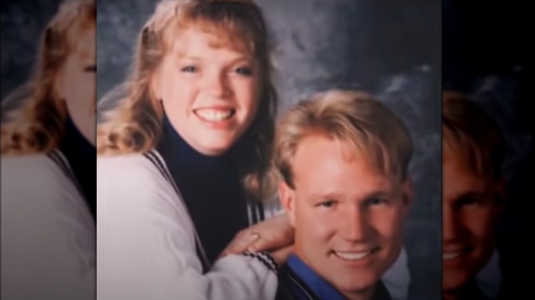 Christine Brown posing with Kody Brown in vintage photograph