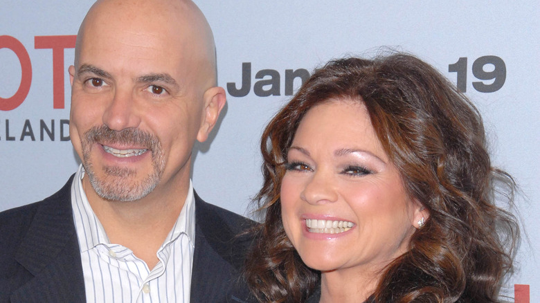 Tom Vitale and Valerie Bertinelli smiling