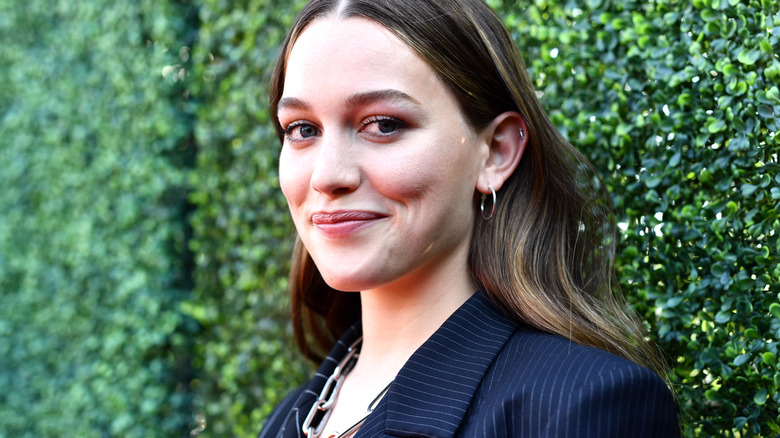 Victoria Pedretti smiling genuinely 