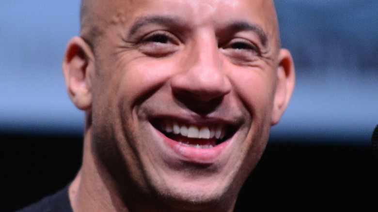 Vin Diesel laughing at event