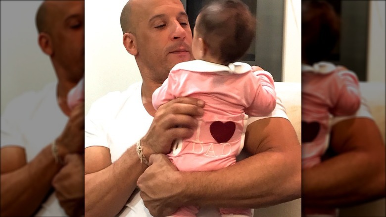 Vin Diesel and daughter Pauline