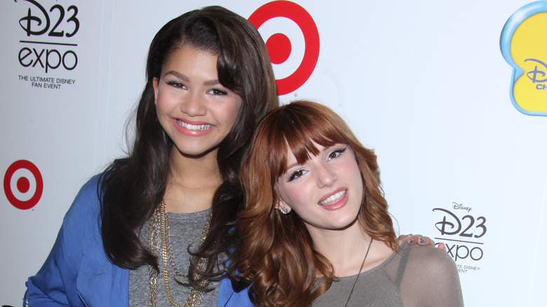 Zendaya and Bella Thorne at an event