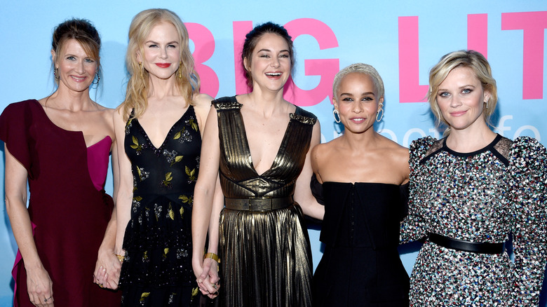 Zoe Kravitz, with her Big Little Lies costars in 2017