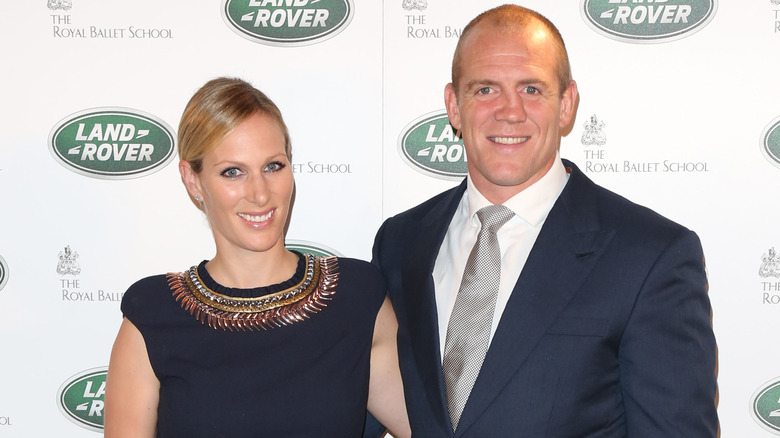 Zara Tindall, Mike Tindall posing