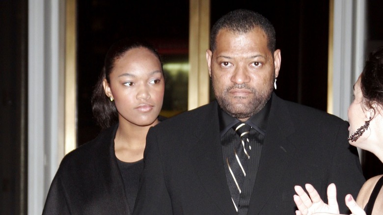 Montana Fishburne and Lawrence Fishburne at an event 