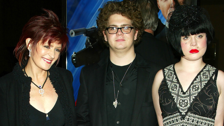 Sharon, Jack, and Kelly Osbourne at event