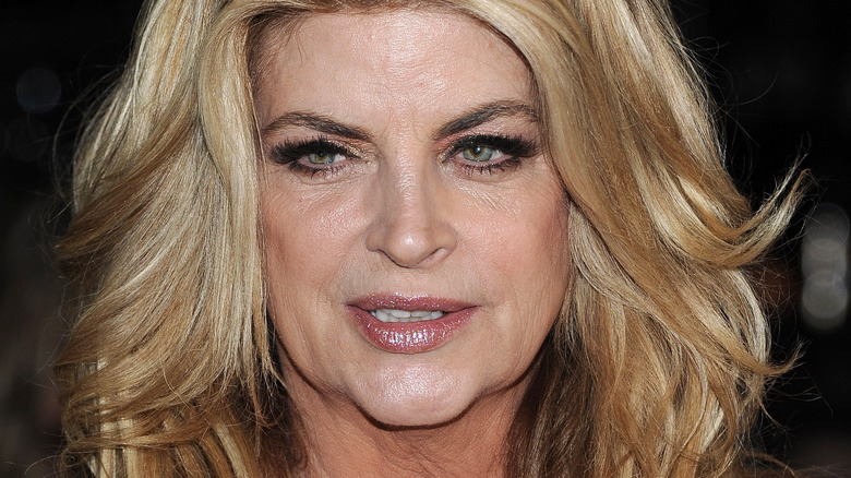 Kirstie Alley looking away