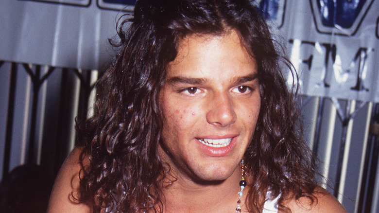 Ricky Martin long hair '90s