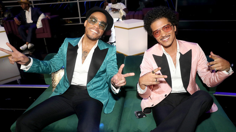 Anderson .Paak and Bruno Mars smiling