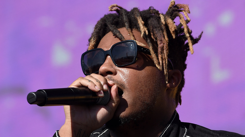 Juice WRLD wearing sunglasses