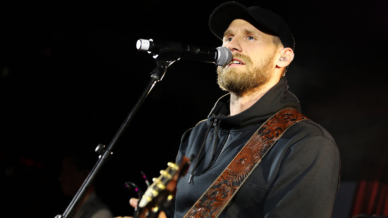 Chase Rice performing in 2019