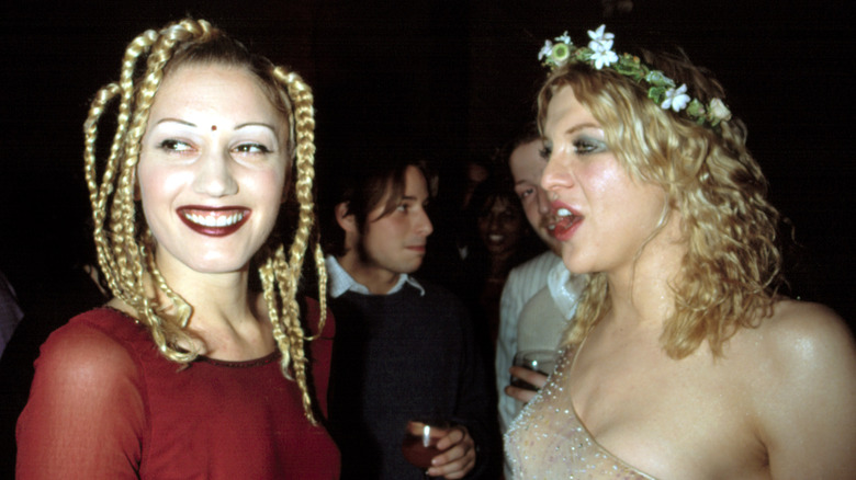 Gwen Stefani and Courtney Love at Grammy party in 1998