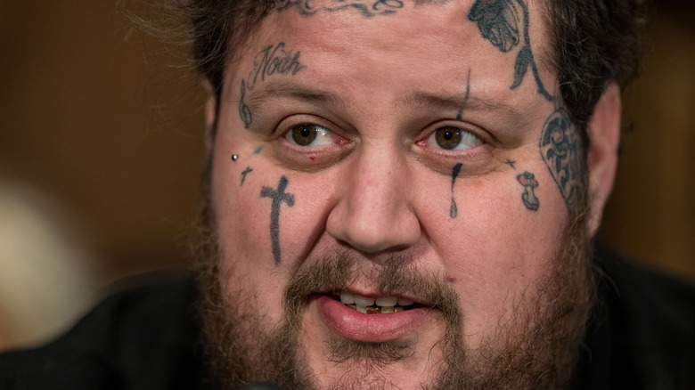 Jelly Roll's face tattoos