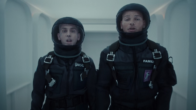 blackbear and Kane in space suits