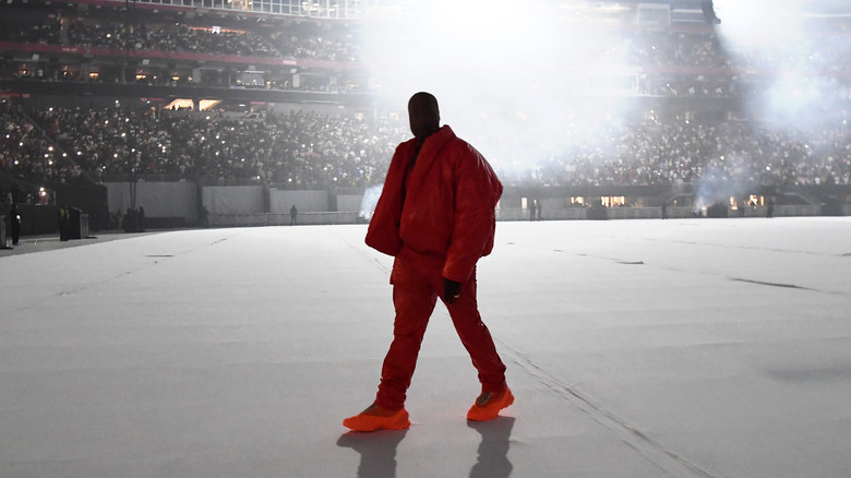 Kanye West at a "Donda" listening party