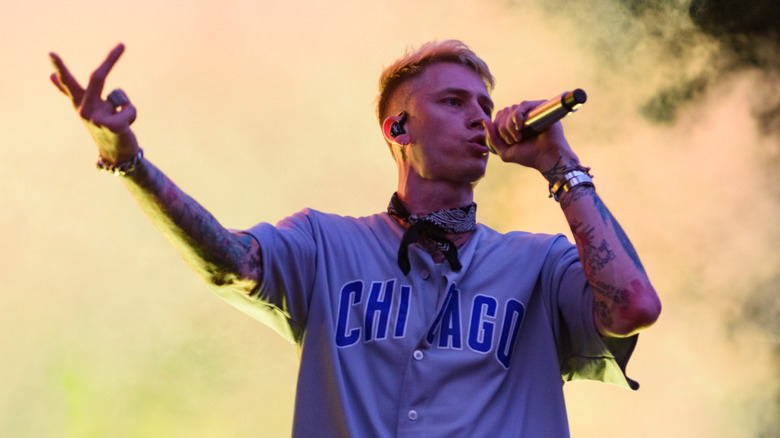 Machine Gun Kelly performing  