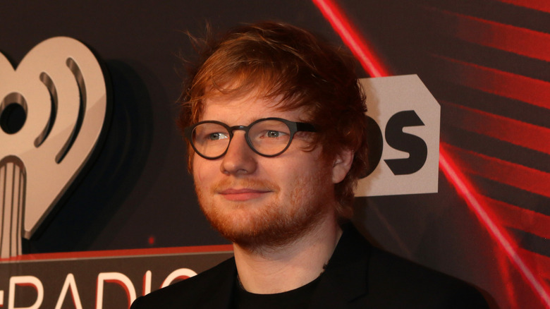 Ed Sheeran smiling slightly