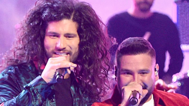 Dan and Shay performing at the 2021 iHeartRadio Music Awards