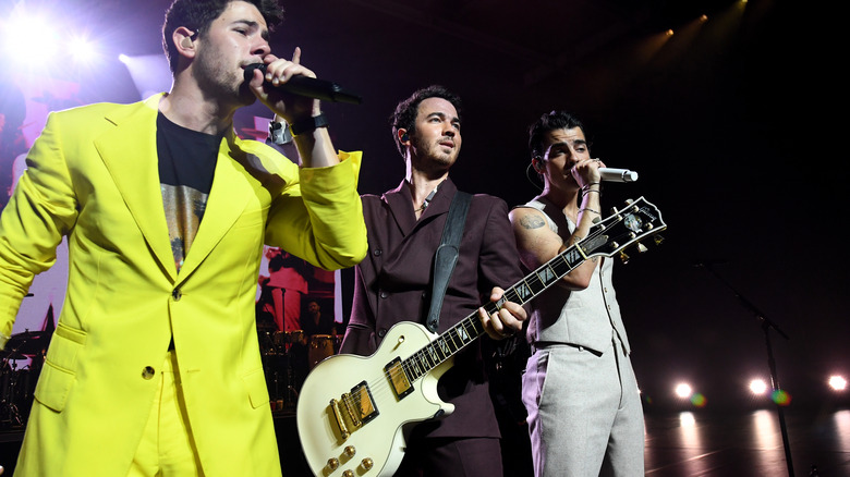 Jonas Brothers performing in October 2021