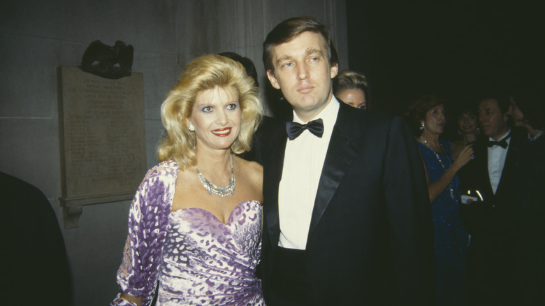 Ivana Trump and Donald Trump at 1985 Met Gala