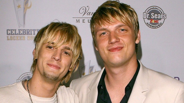 Aaron and Nick Carter smiling together