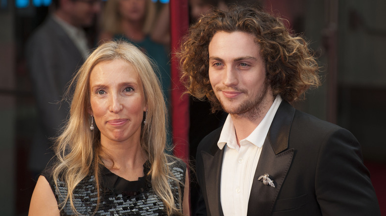 Sam and Aaron Taylor-Johnson smiling 