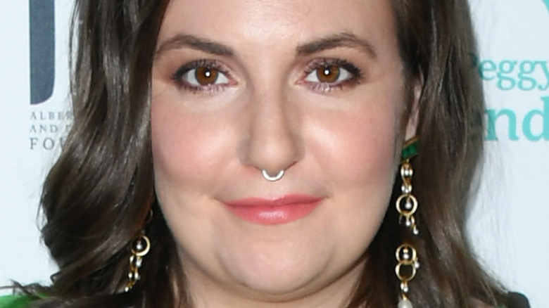 Lena Dunham smiling